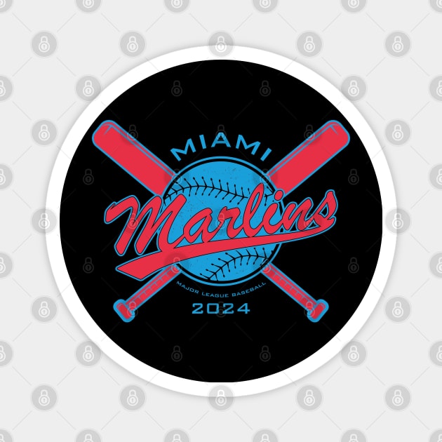 Marlins 24 Magnet by Nagorniak